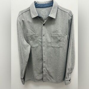 Laguna B Light Gray Casual Button Down Shirt
